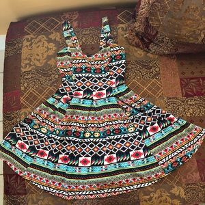 Mosaic tribal mini sundress